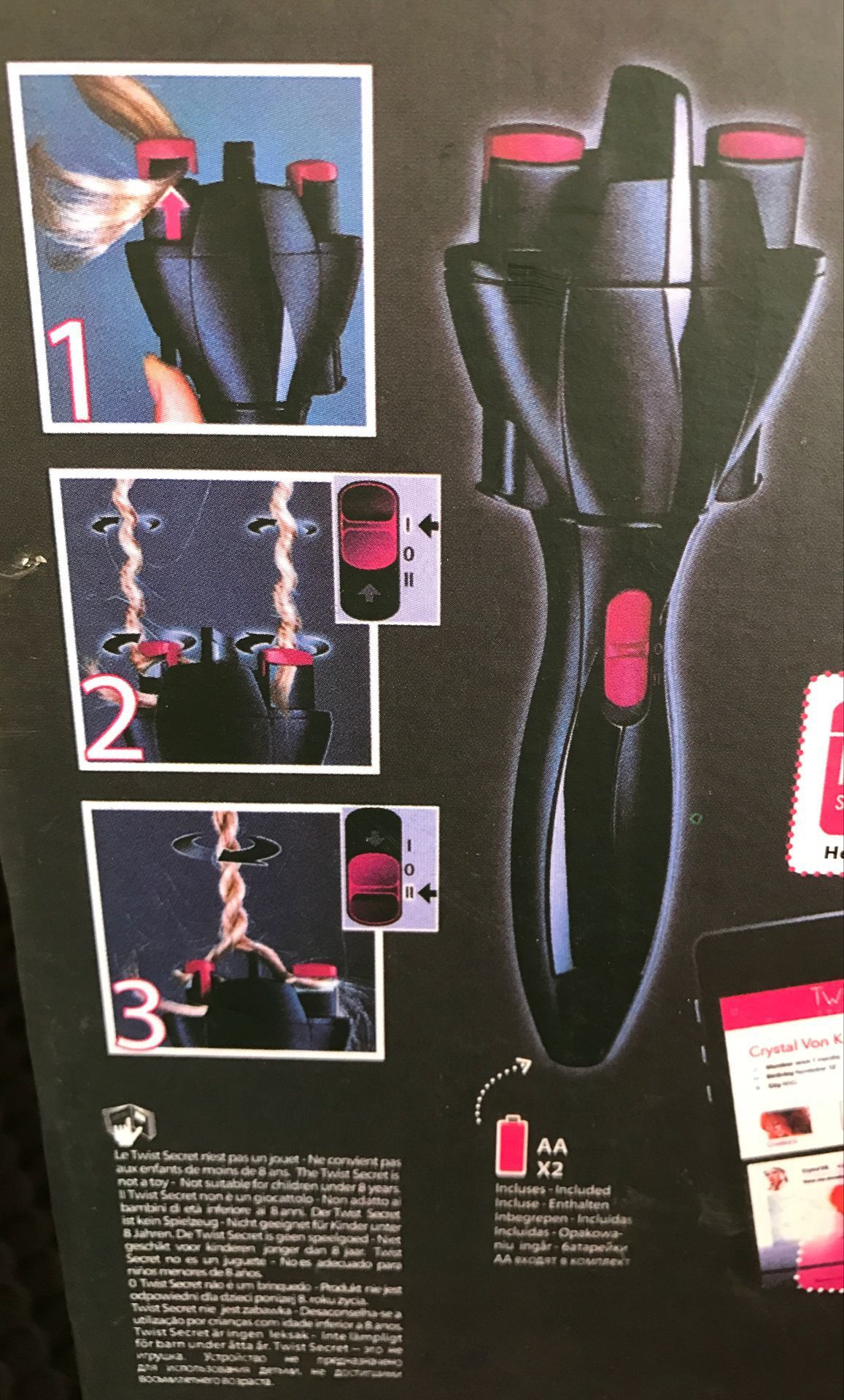 Tresseur automatique à cheveux.