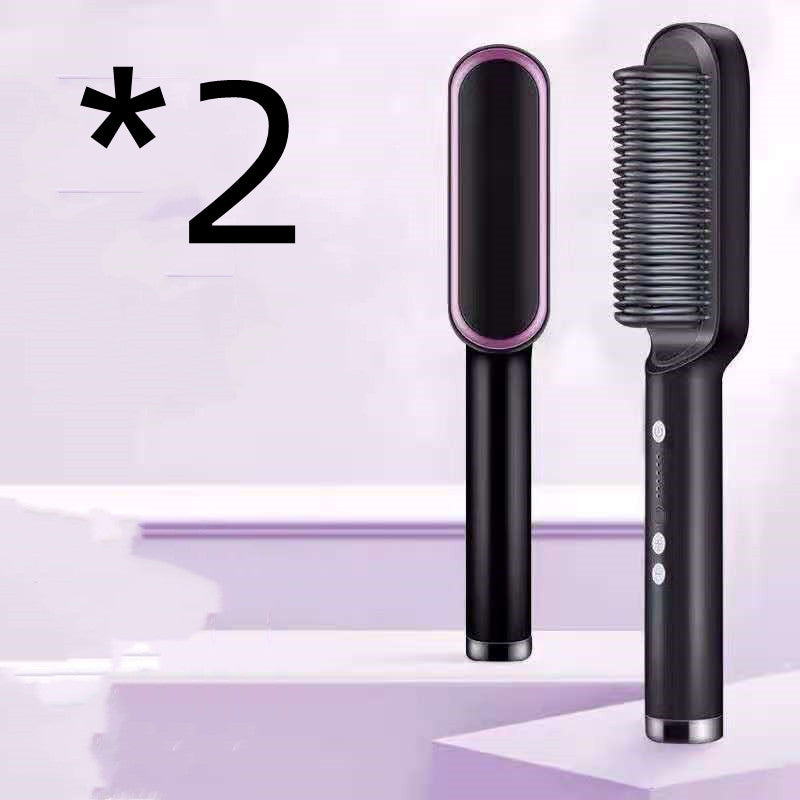Nouvelle brosse lisseur electrique 2 en 1