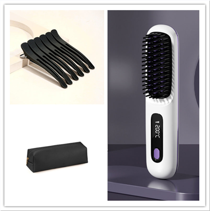 Brosse lissante 2 en 1 mixte