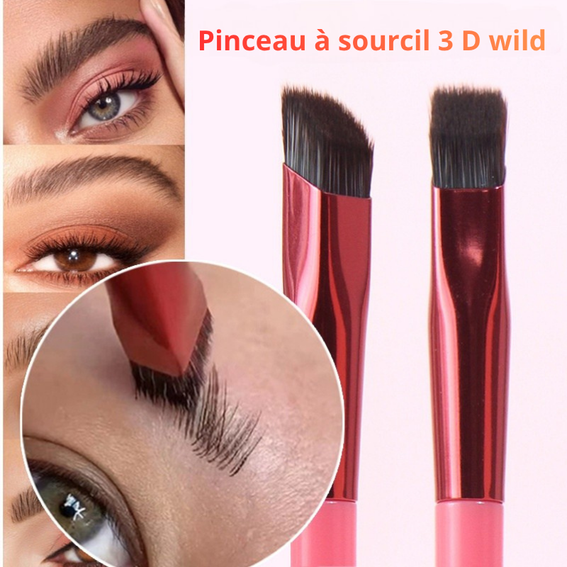 Pinceau à sourcils wild 3D stéréoscopique effet poil.